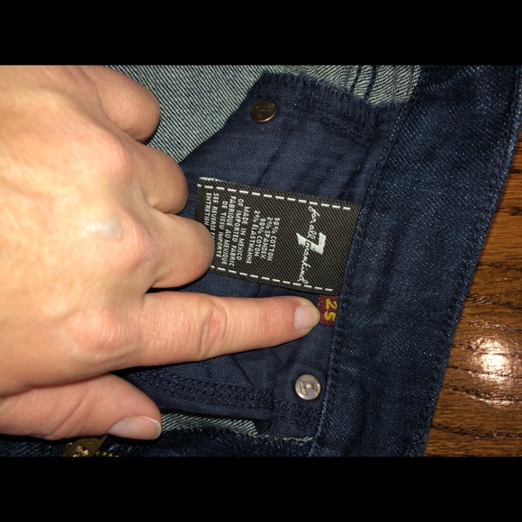 7 for All Mankind Bootcut Jeans Sz 25 - Picture 6 of 7